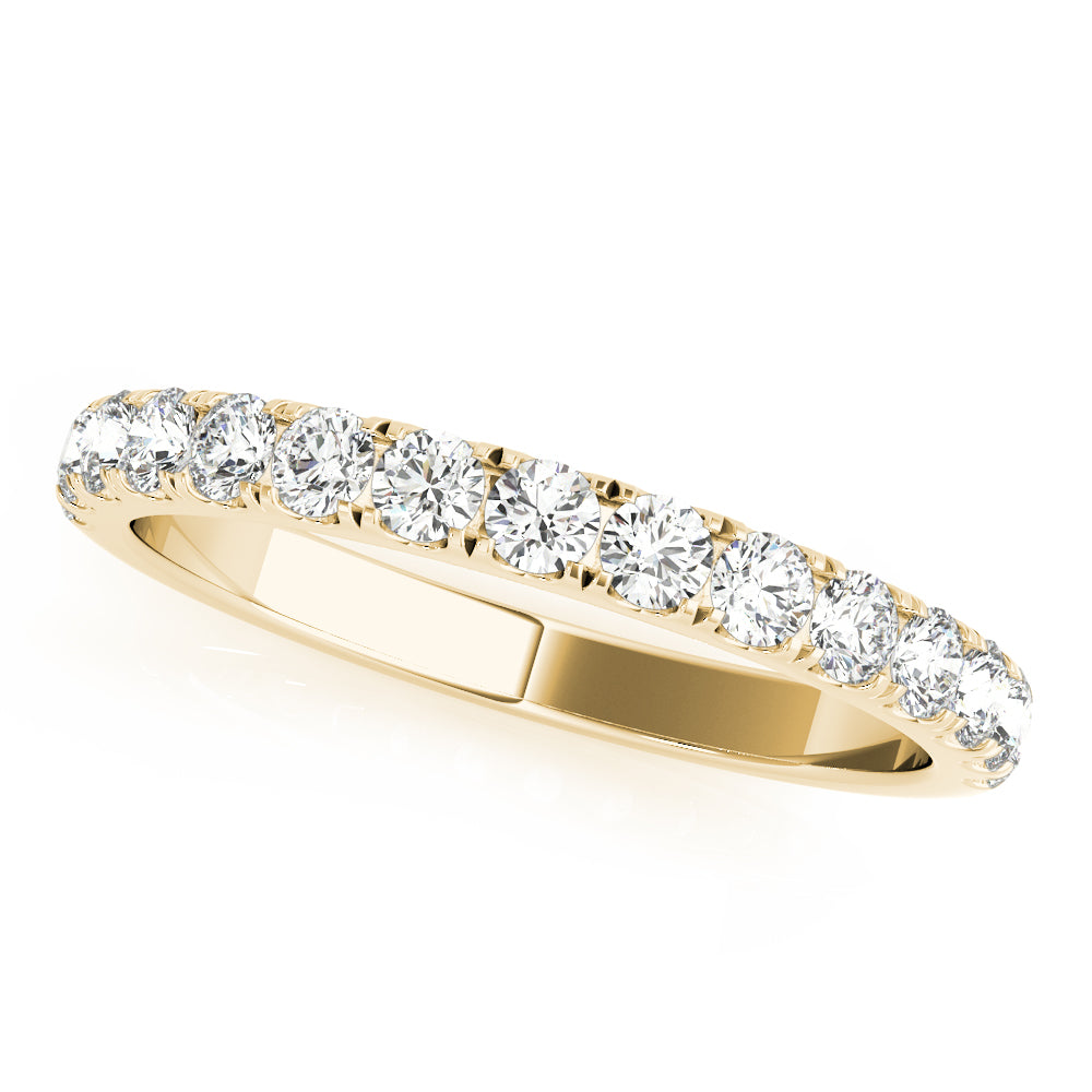 18KT YG Ladies' Wedding Band - 3/4cttw - Lab-Grown VS, E-G Color - Size 6 (Final)